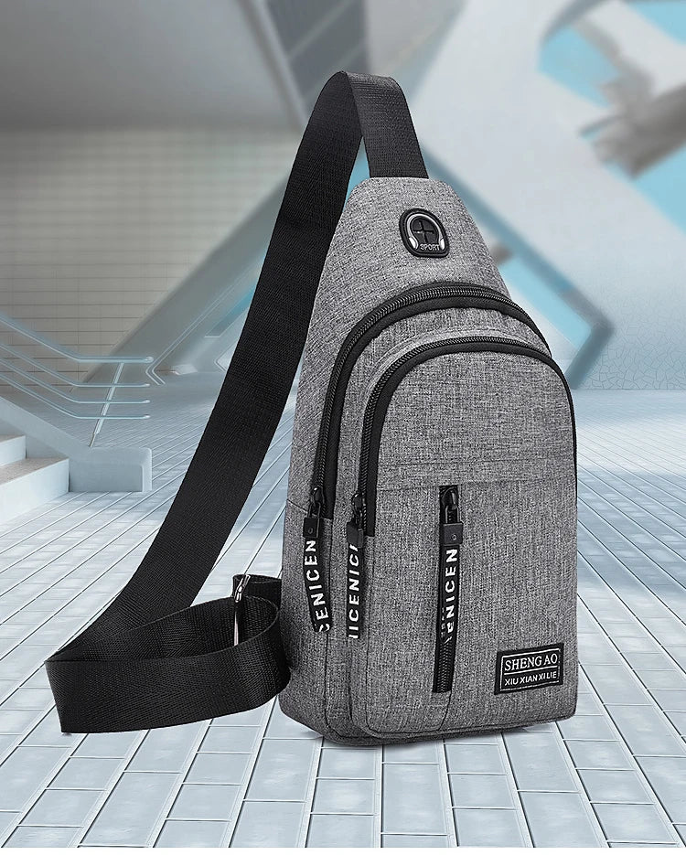 Sac à Poitrine Étanche avec Port USB