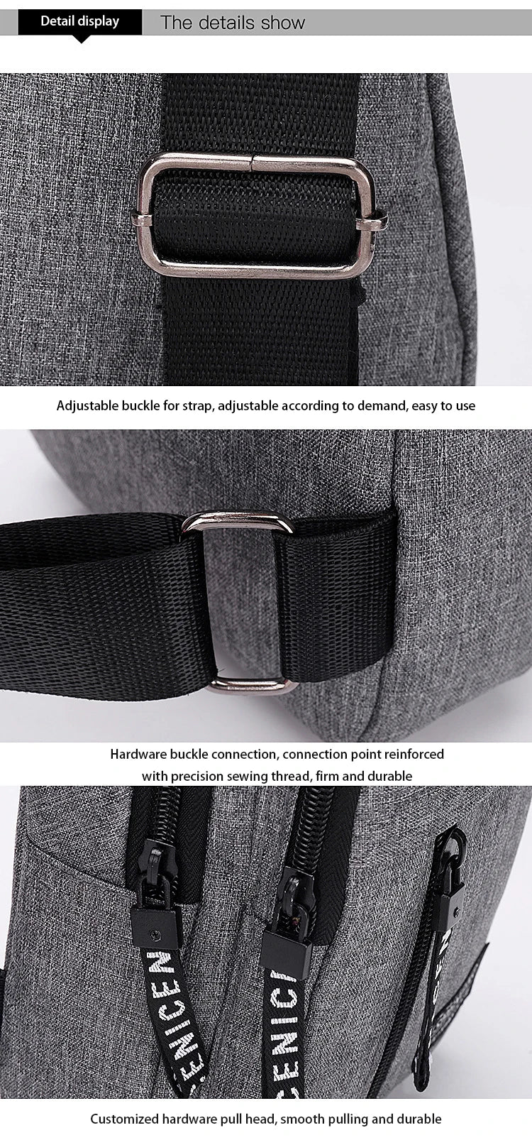 Sac à Poitrine Étanche avec Port USB