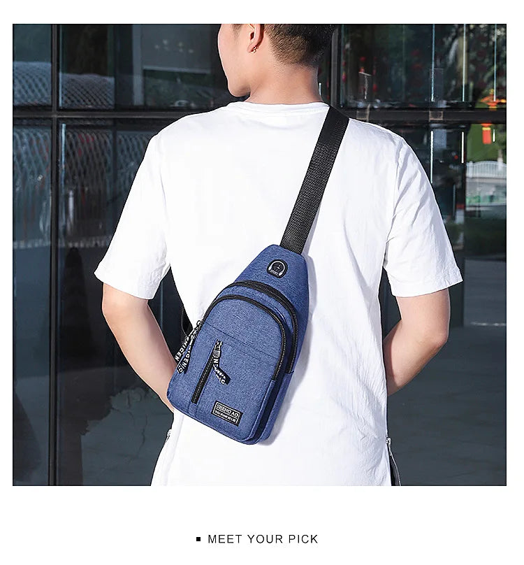 Sac à Poitrine Étanche avec Port USB