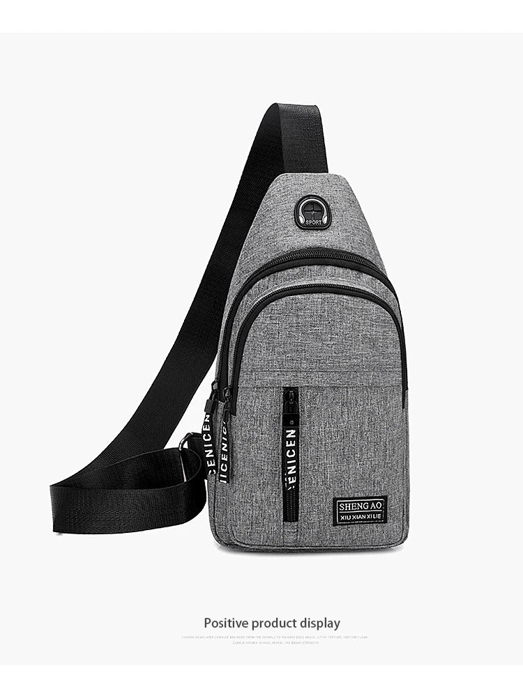 Sac à Poitrine Étanche avec Port USB