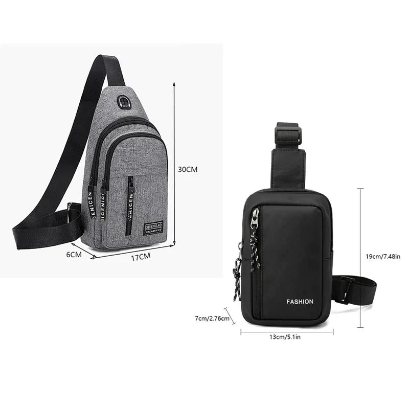 Sac à Poitrine Étanche avec Port USB